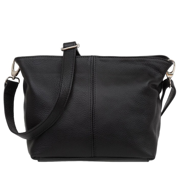 Torebka Damska Skórzana Kaletnik Sosia Czarna