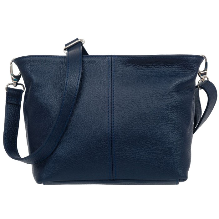 Torebka Damska Skórzana Kaletnik Sosia Granatowa
