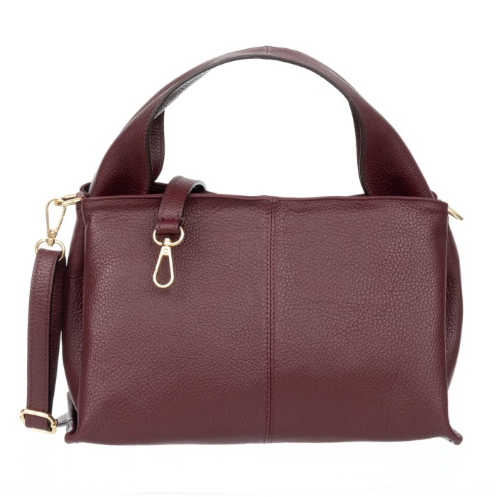 Torebka Damska Skórzana Vezze Vega Bordowa